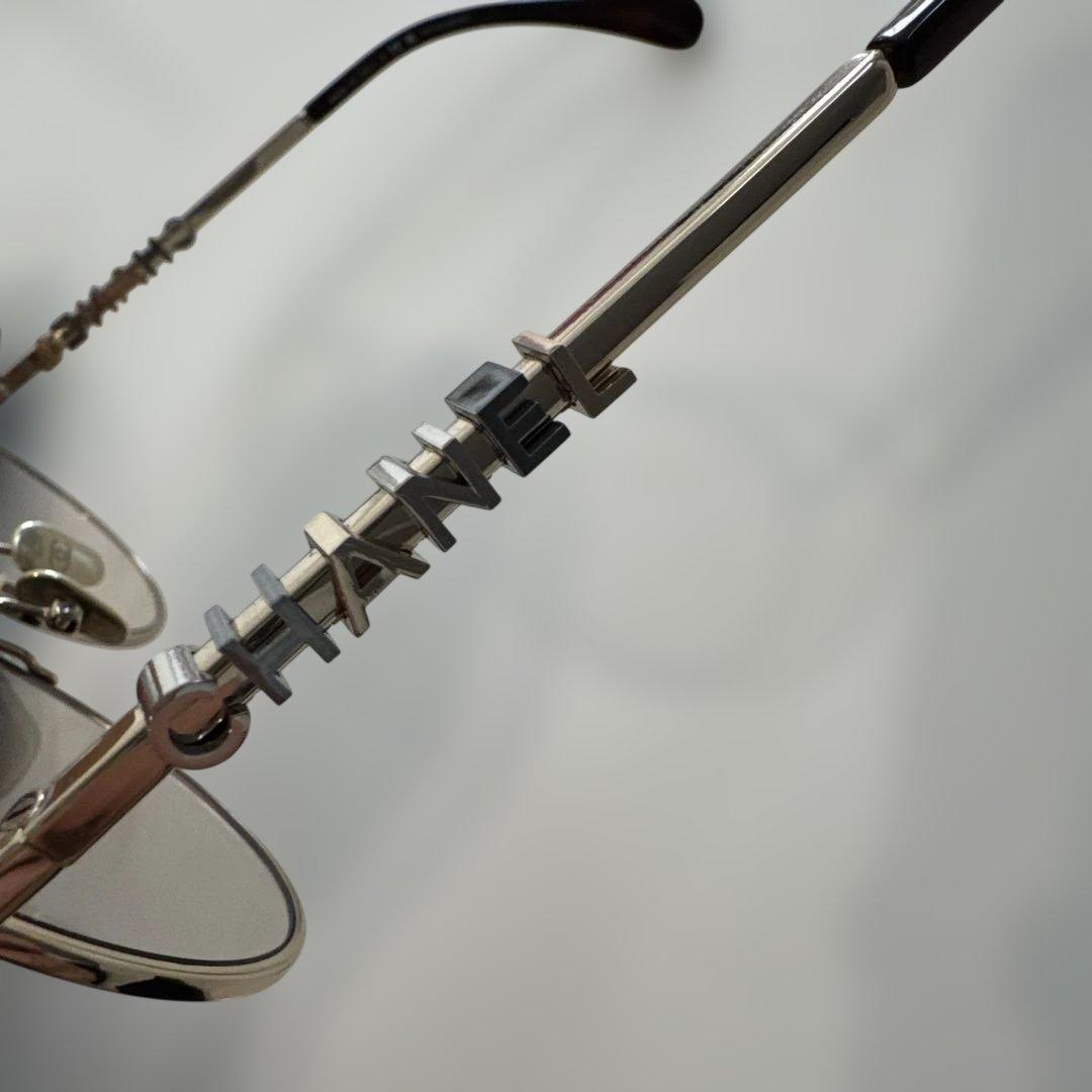 美品CHANEL ゴールドラウンドサングラス　シャネル