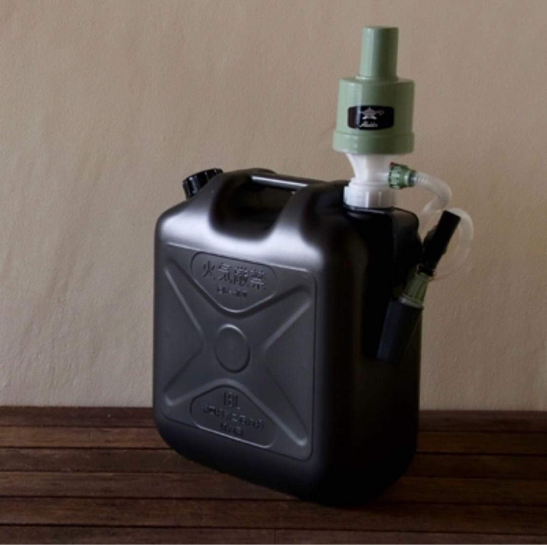 灯油タンクTheGenieTank(ジィニータンク)18L×アラジンポンプセット