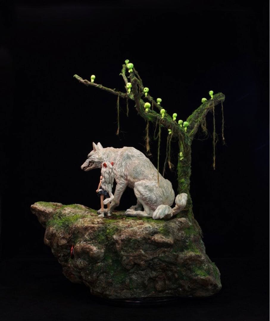 ジブリ　もののけ姫　サン&モロ　フィギュア