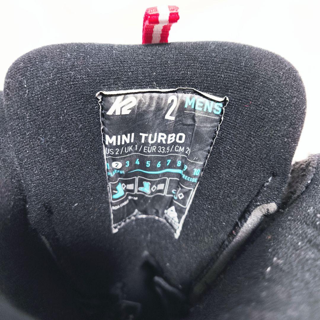 極美品 K2 MINI TURBO スノーボードブーツ　キッズ 20cm