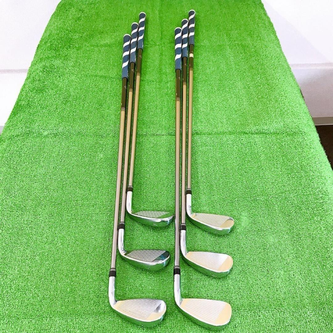 テ26★希少レフティ テーラーメイド r7 XR 6本アイアンセット 左利き用R