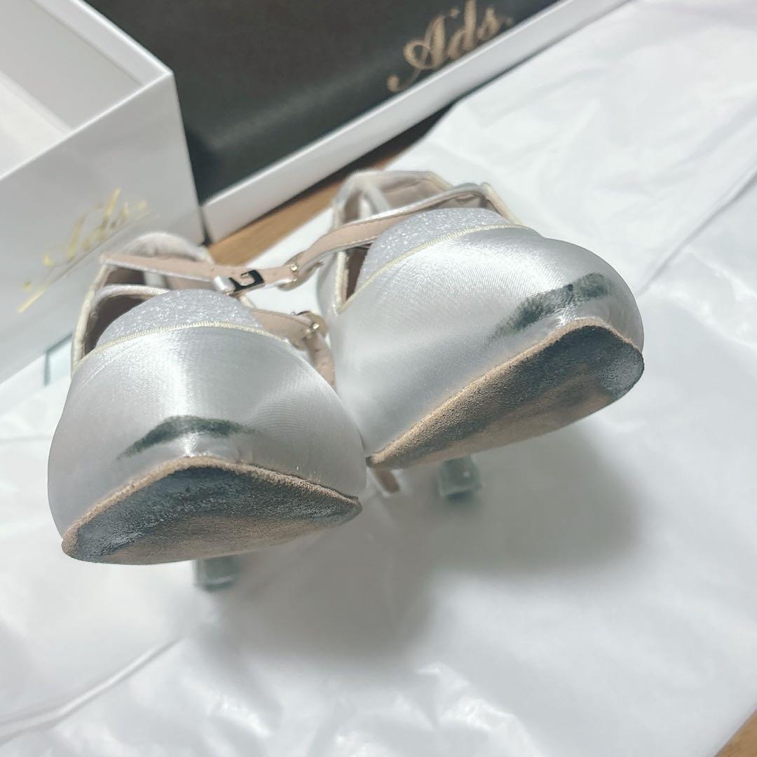 Ads ボールルーム シューズ 23.5cm ホワイト