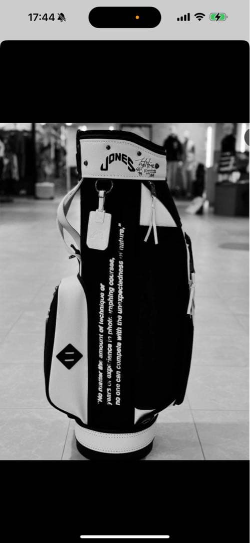 JONES Clubhouse ゴルフバッグ 黒・白希少レア