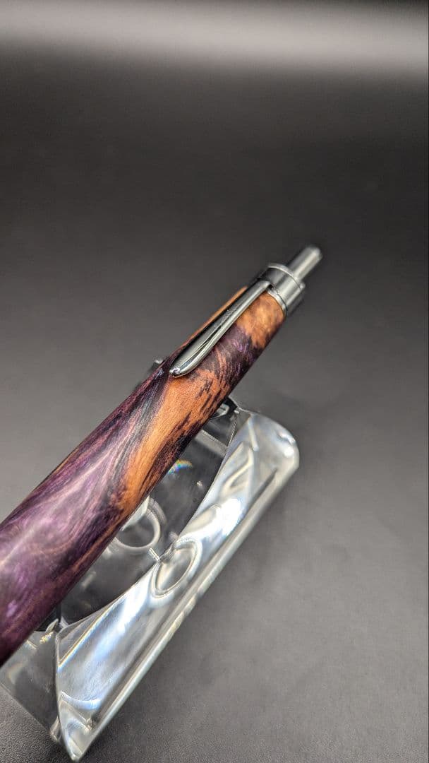 129ペン工房翌檜　スタビライズドウッドバーチバール　木軸シャーペン　ボールペン