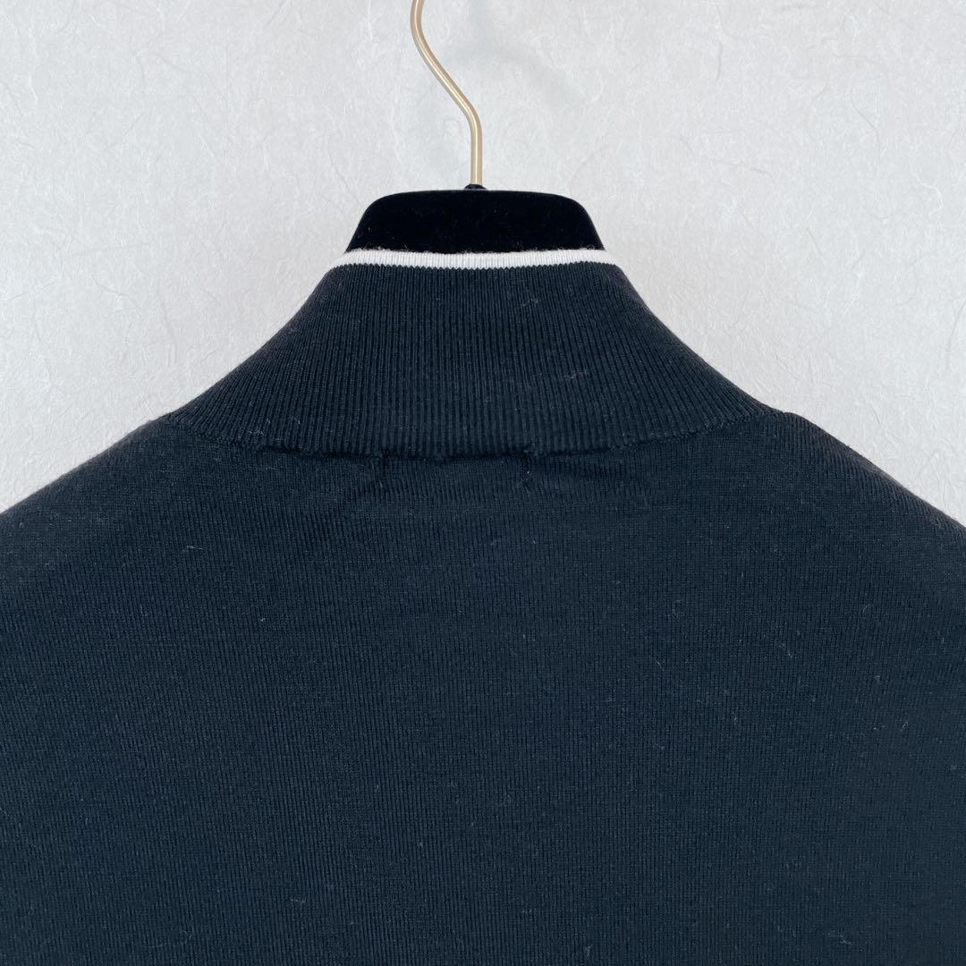 【新品未使用 スタジオピッコーネ】ピコ柄ふわふわウール素材リブニット38号