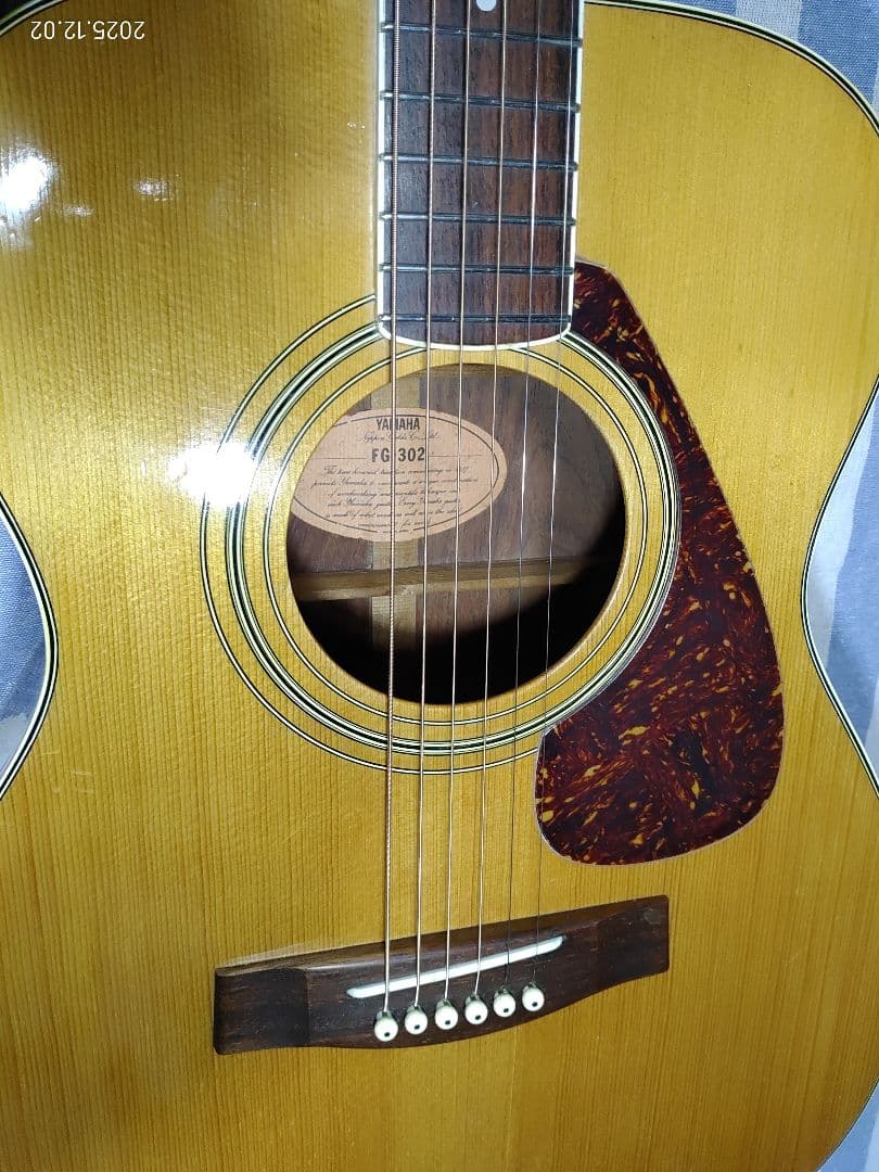 YAMAHAのジャパンヴィンテージ000サイズアコースティックギターFG-302