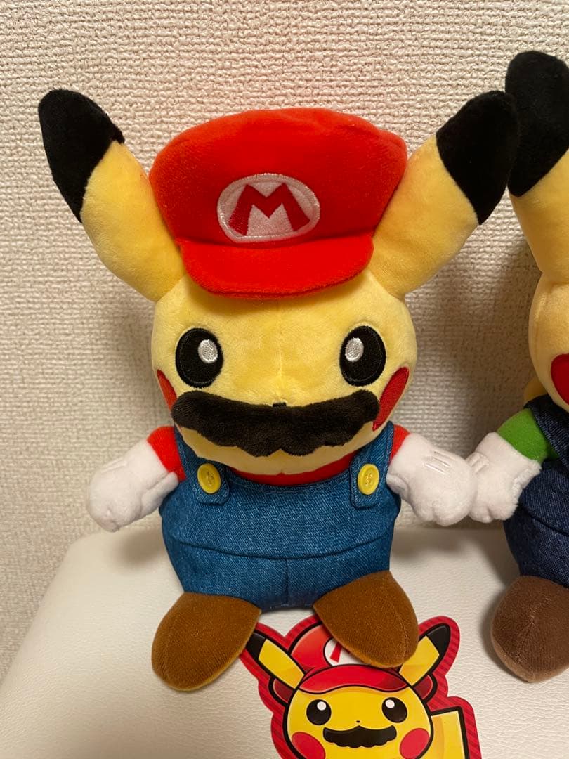 マリオピカチュウ ルイージピカチュウ　ぬいぐるみ　限定品