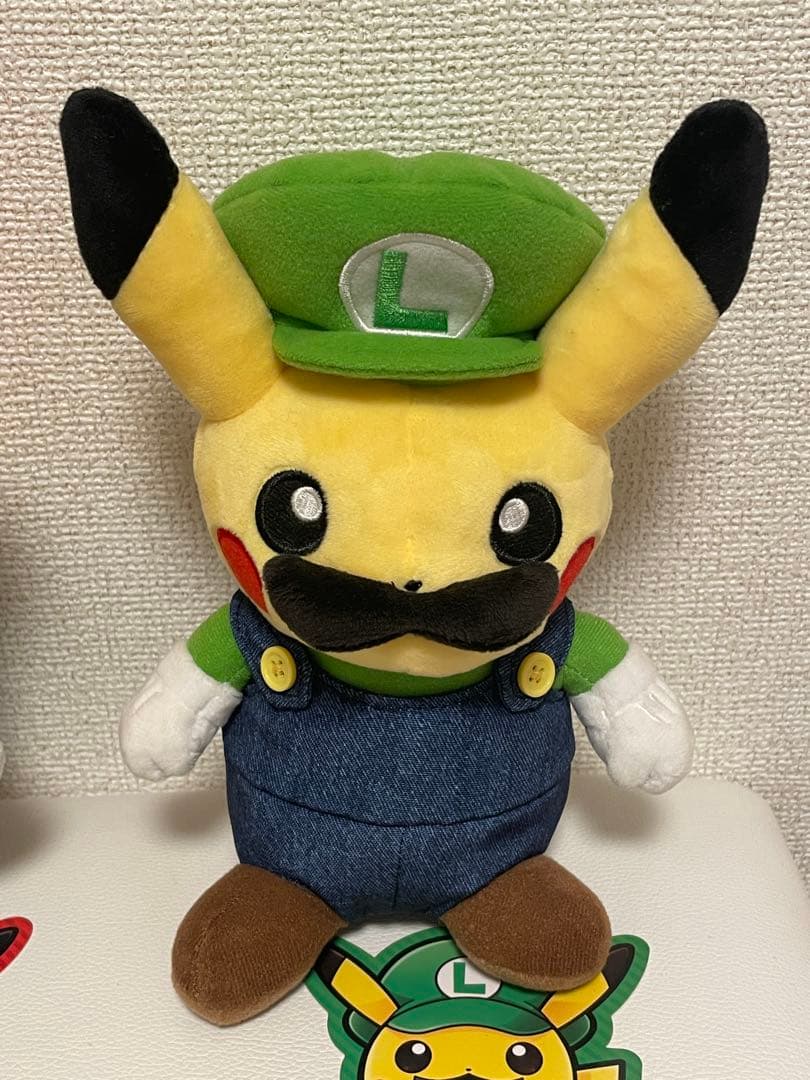 マリオピカチュウ ルイージピカチュウ　ぬいぐるみ　限定品