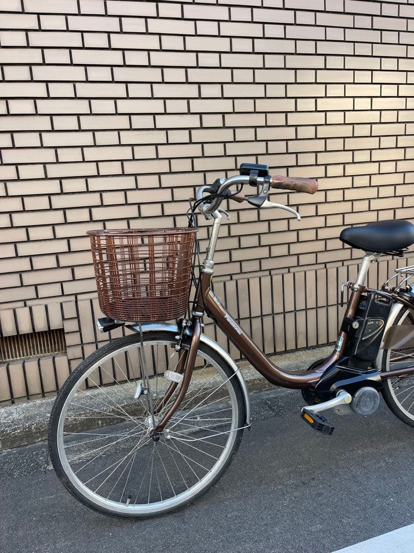 ブラウン 電動アシスト自転車 シティタイプ
