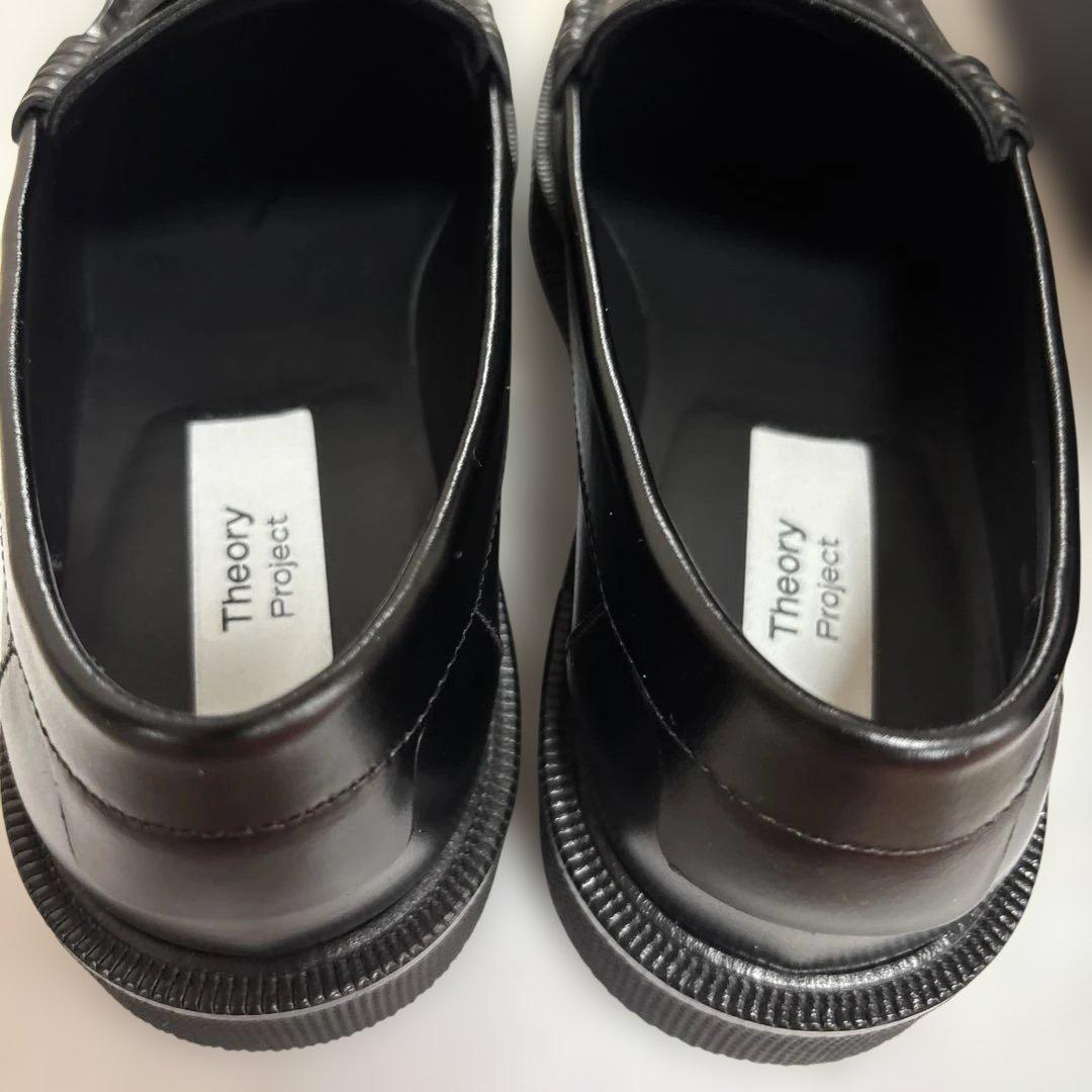 値下げ！　theory牛革ローファー　美品　箱、巾着あり