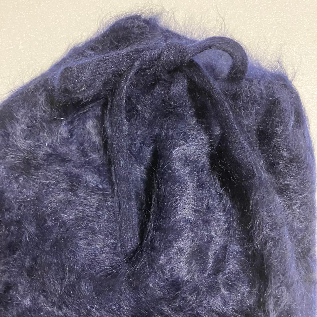 新品　カシミヤ ファー　100% ニット帽　ビーニー　ネックウォーマー