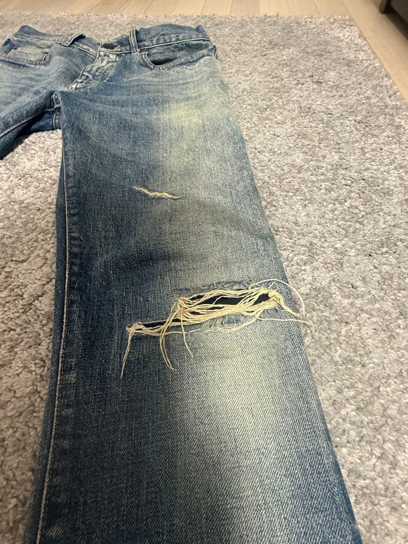 エディ期 15aw SAINT LAURENT PARIS クラッシュ デニム