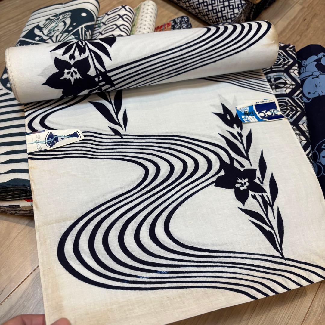 I格安 リメイク用　素材　まとめ売り　着物　和服　10点　本染　浴衣　反物　相撲