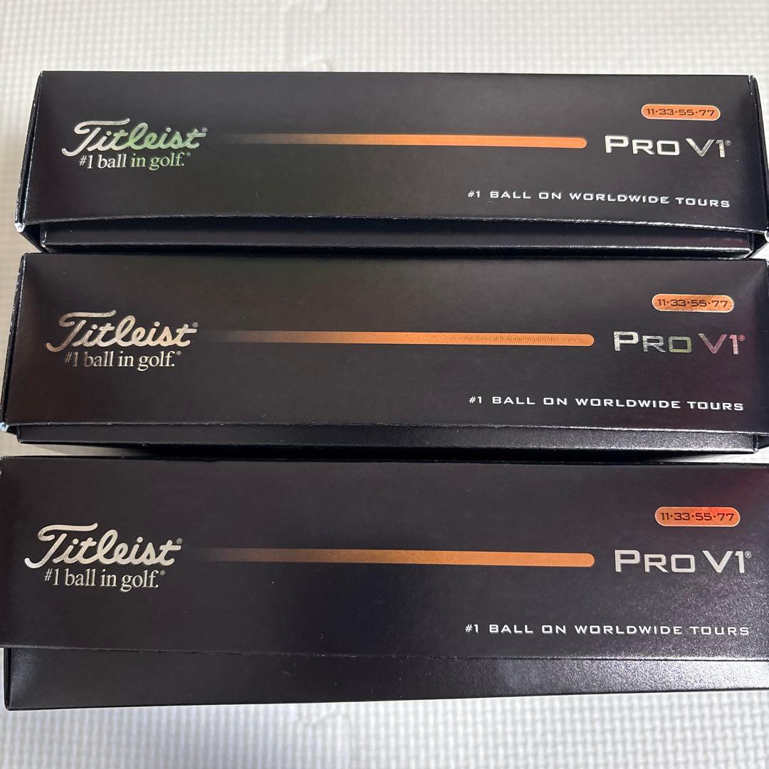 Titleist Pro V1 ゴルフボール 3箱セット