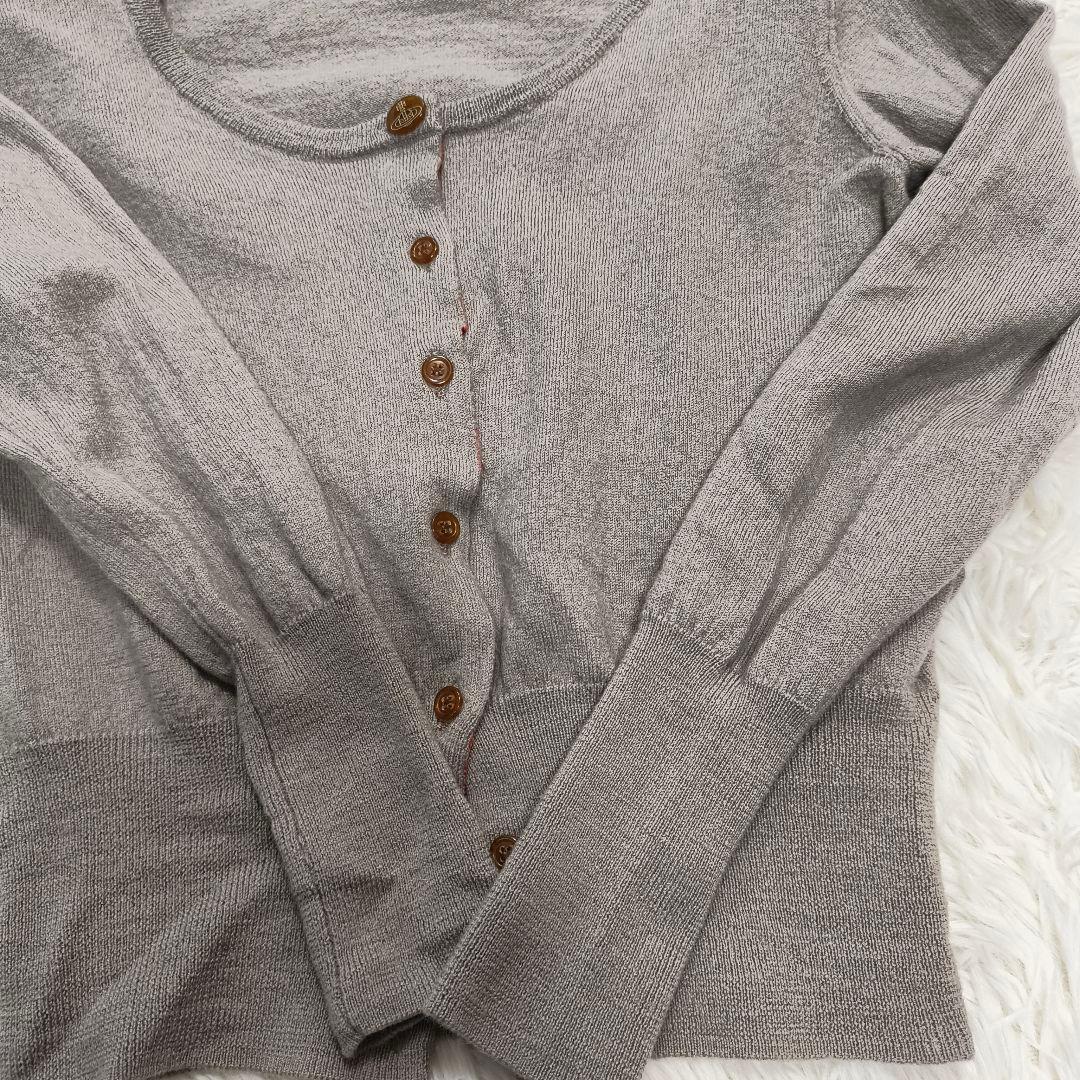 ヴィヴィアンウエストウッドレッドレーベル カーディガン オーブボタン 刺繍 変形