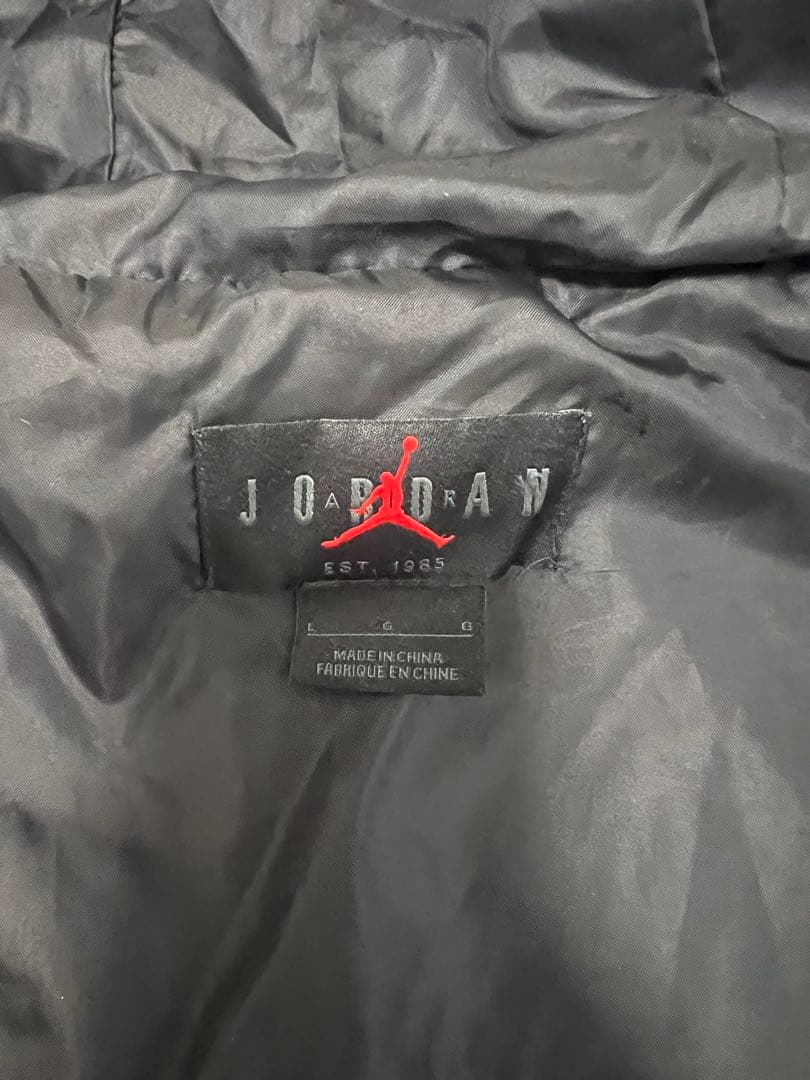 美品！Jordan フード付きダウンジャケット ブラック