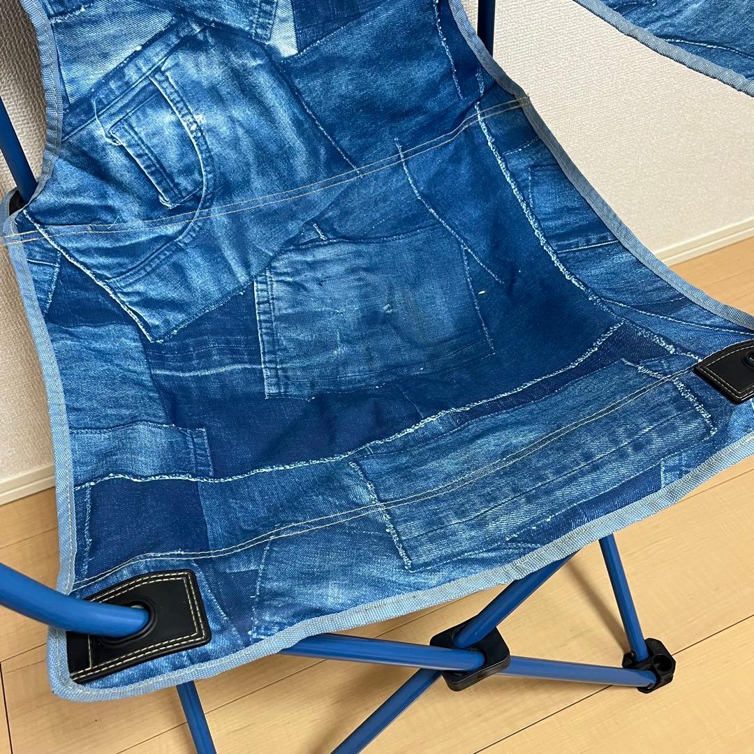 【廃盤】Coleman デニム風 コンパクト リゾートチェア ２脚セット イス