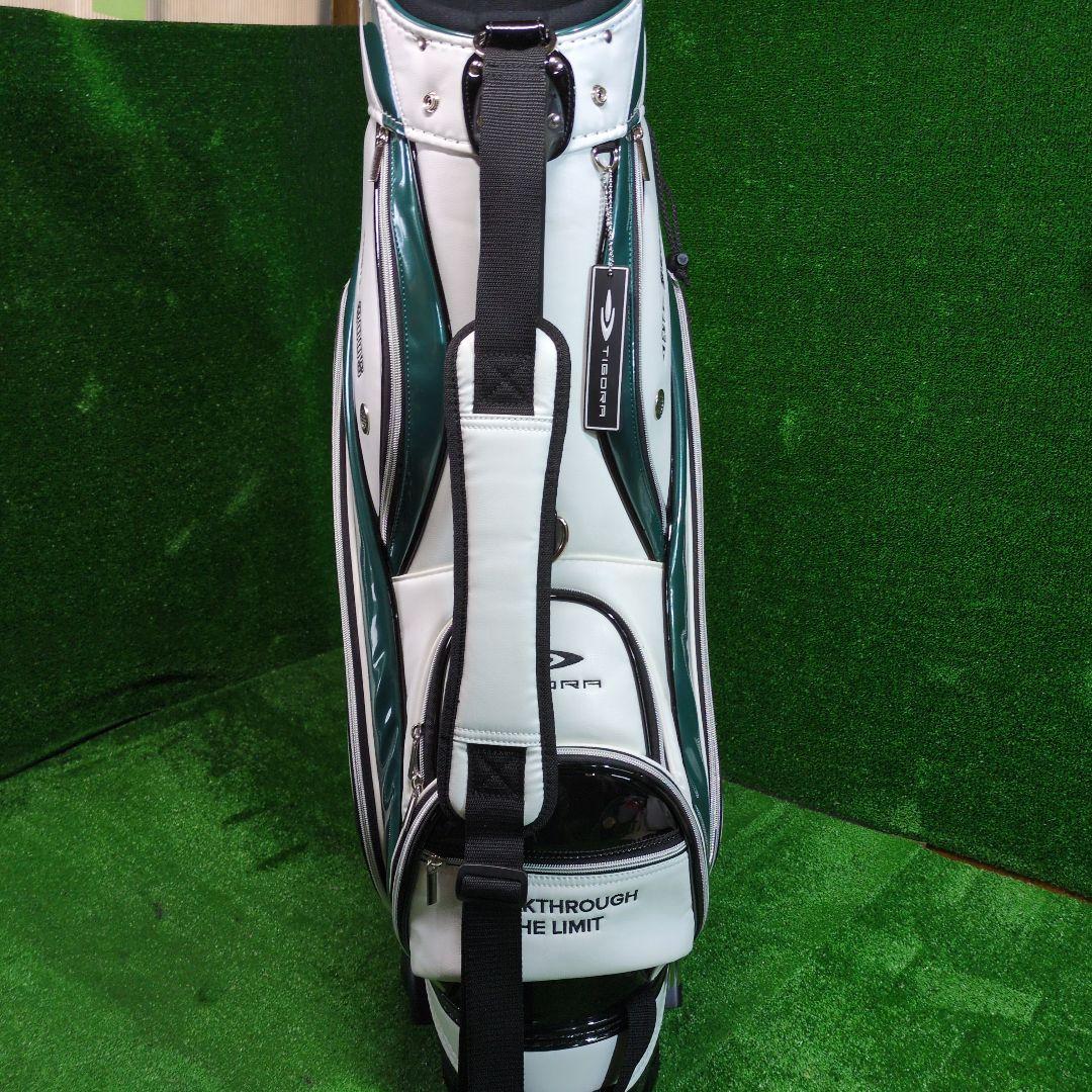 【超美品】TIGORA　キャスター付キャディバッグ　フードカバー付