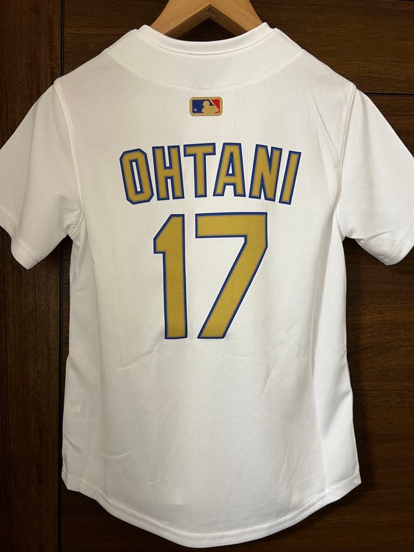 ドジャース ゴールドコレクションユニフォーム 大谷翔平 サイズYthS 子供用