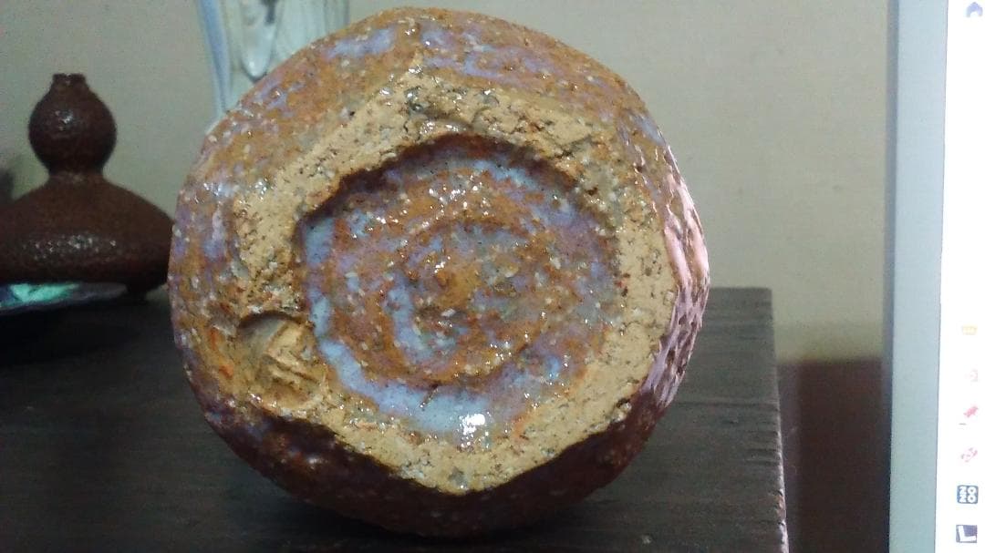 萩焼　永地博正　徳利　共箱・共布・未使用