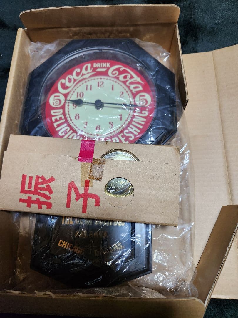 Coca-Cola 壁掛け時計ヴィンテージ振子時計