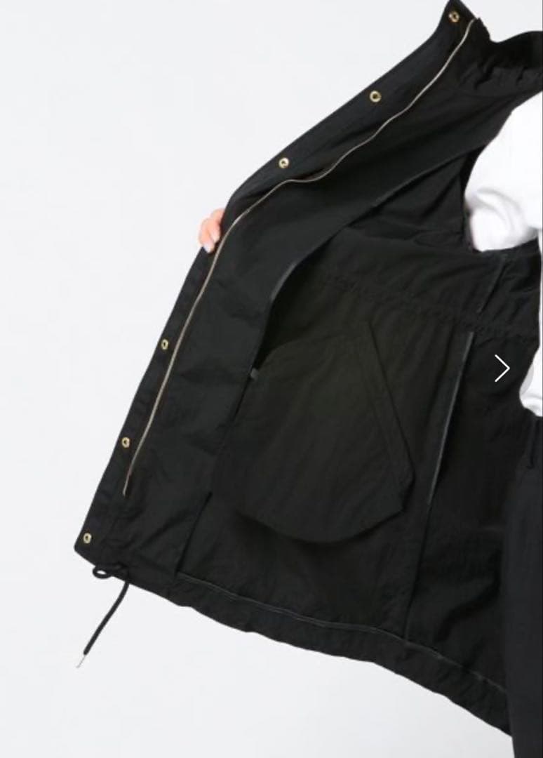 タトラス　EUDEMO モッズコート　フード付き　黒