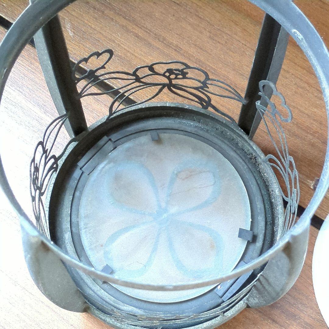 迎賓館　大正ロマン◆照明 ペンダントライト アンティーク　乳白 ランプ　電笠