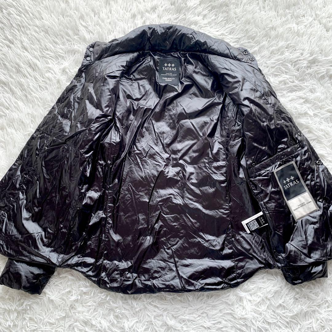 【美品】TATRAS タトラス ダウン ジャケット ワッペン ブラック