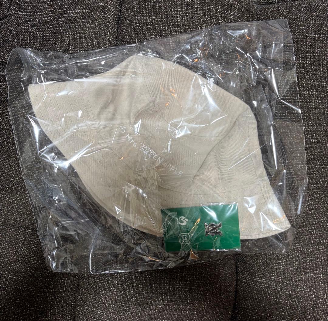 ミセスxスニダン ニューエラBUCKET01 MGA LOGO HAT ベージュ