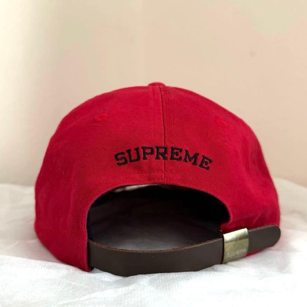 美品‼️シュプリーム ティンバーランド キャップ レッド 希少 コラボ 革ベルト