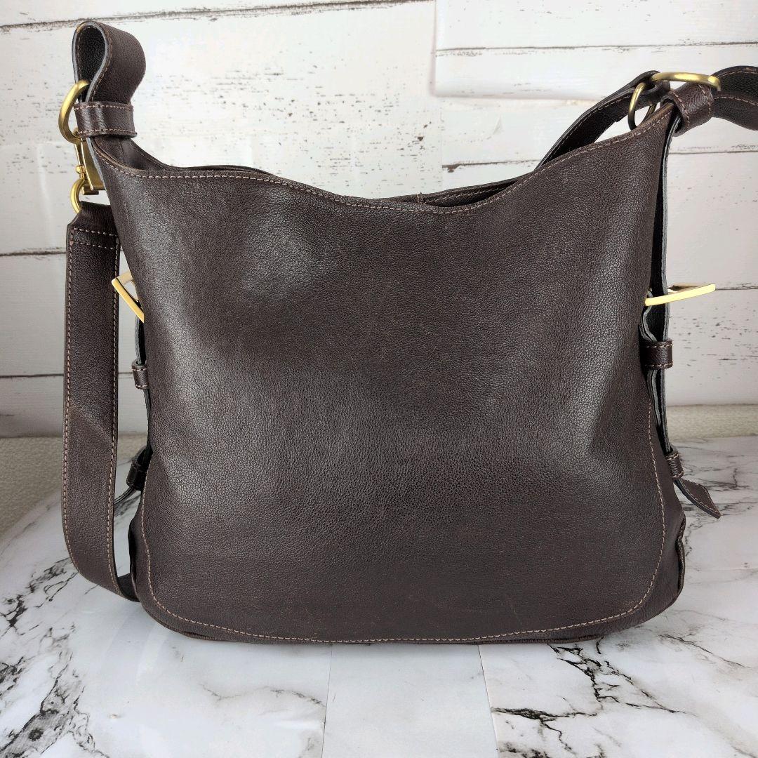 【美品】土屋鞄☆A4　金金具　レザー　ショルダーバッグ　メッセンジャー　メンズ