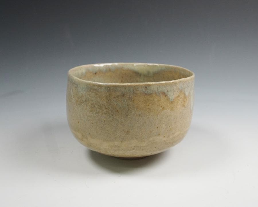 半床庵 十二代 久田宗也 膳所茶碗 清泉の文字 茶道具 共箱