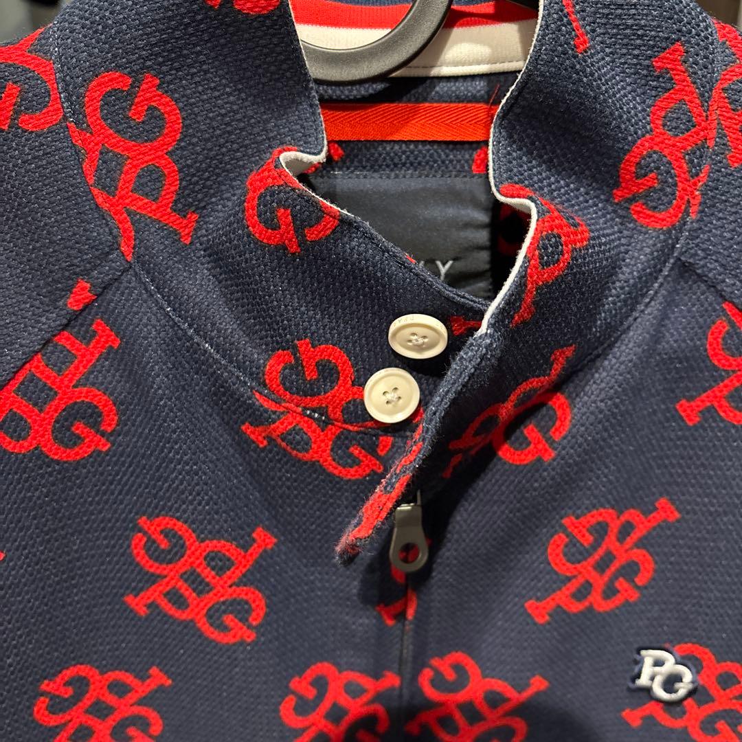 早い者勝ち！引っ越し大特価！パーリーゲイツ　ネイビー&レッド ブルゾン