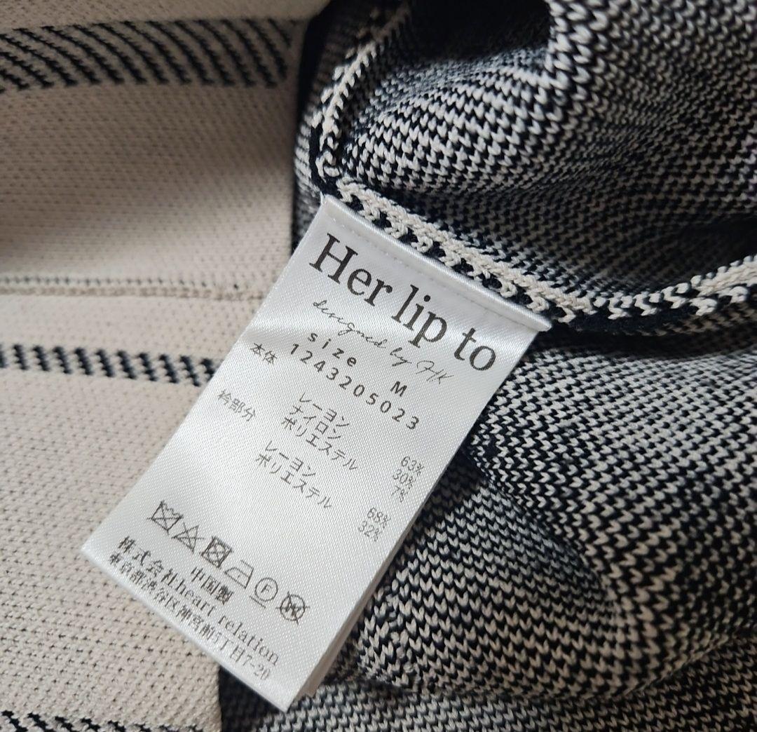 Her lip to チェック柄 半袖ミニワンピース