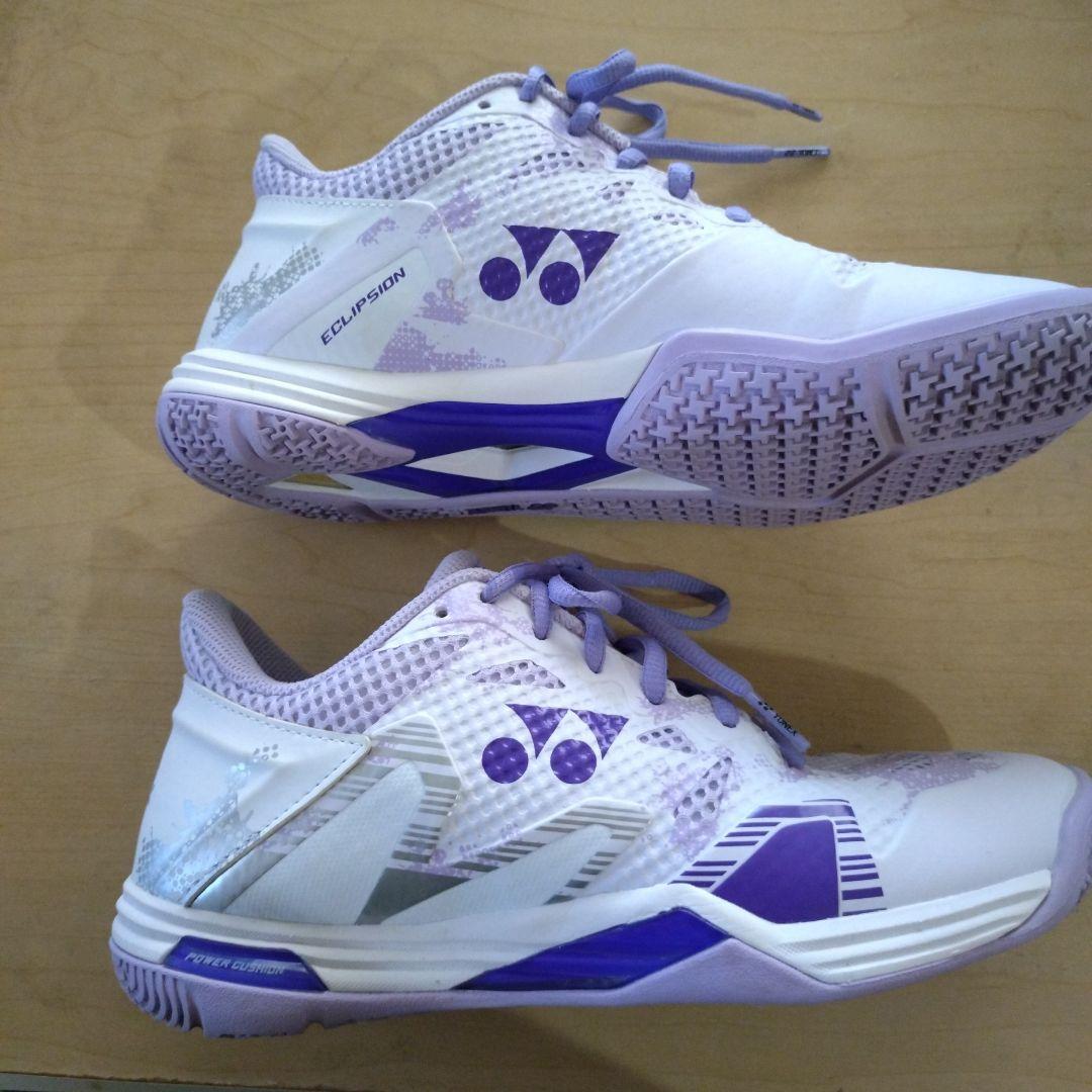 YONEX ECLIPSION ホワイト/パープル バドミントンシューズ