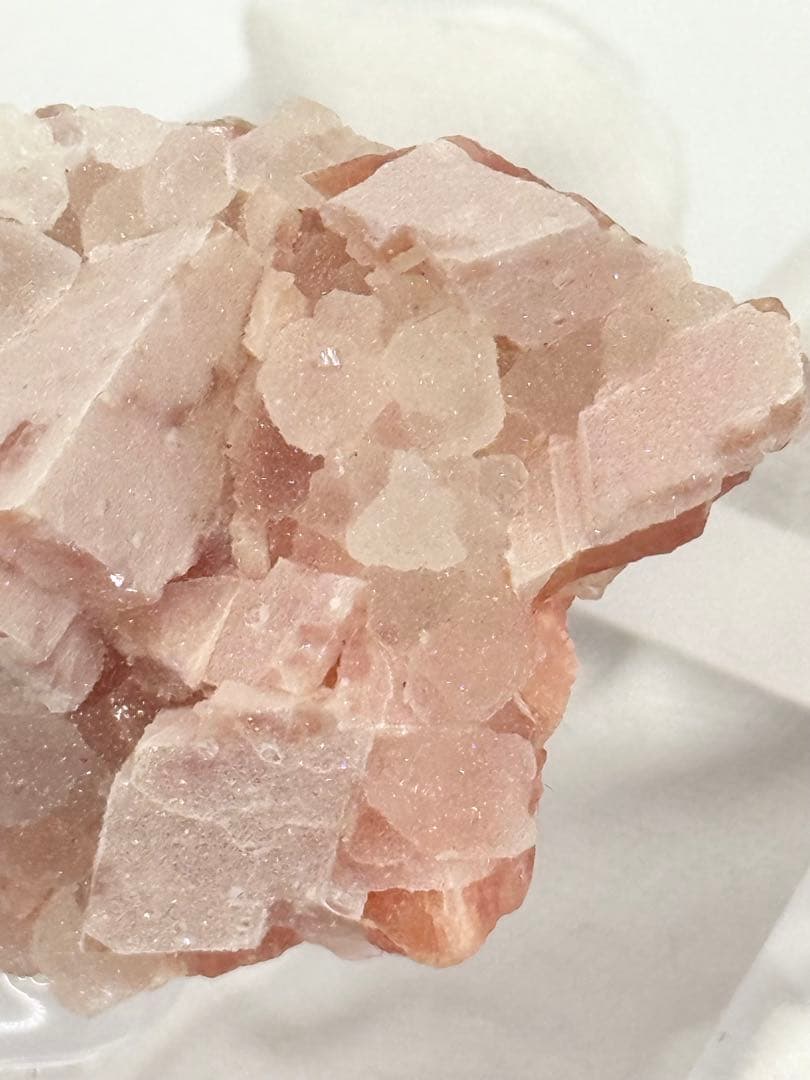 ロードクロサイト　江西省産　シュガーフローライト　蛍石　インカローズ　鉱物標本