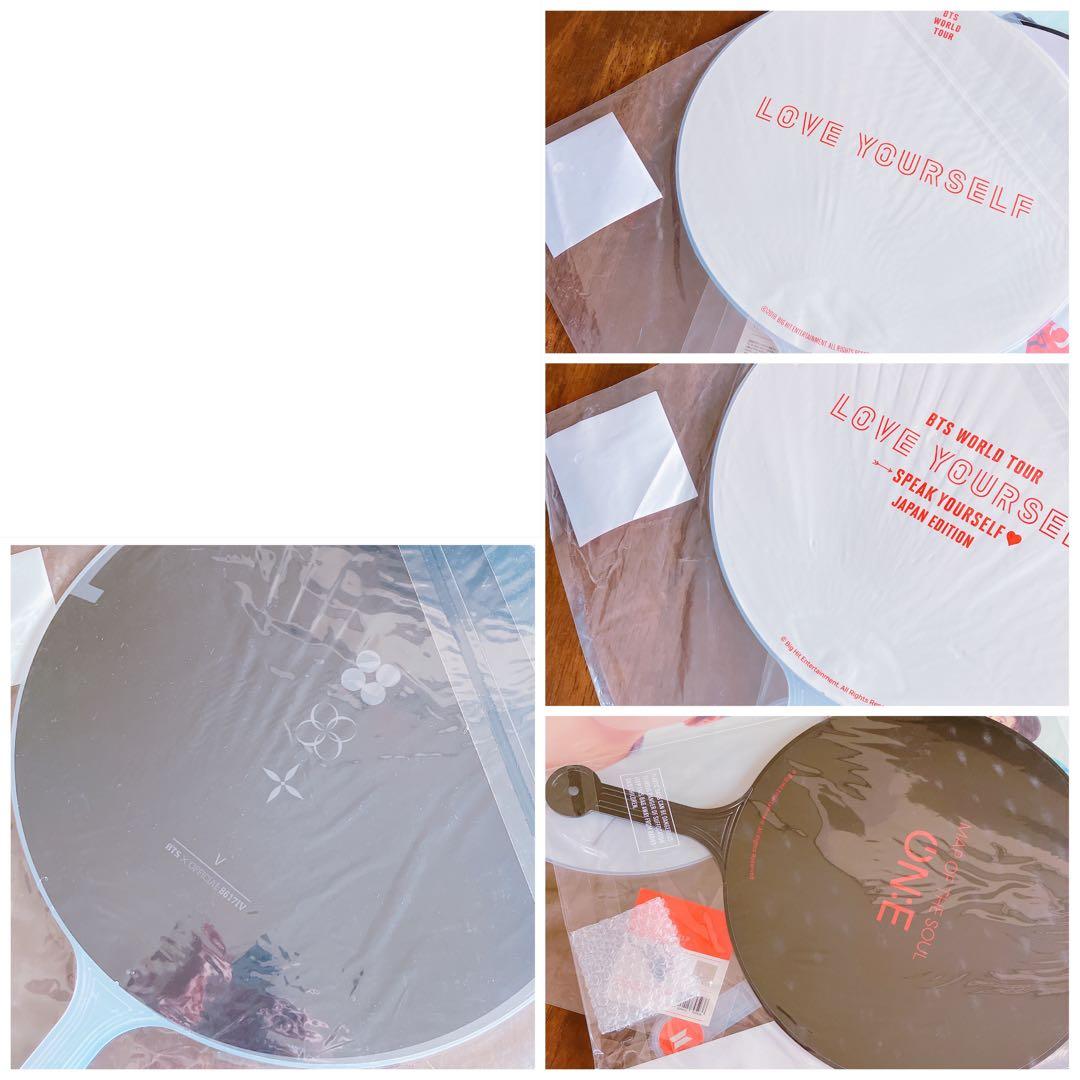 うちわ テテ テヒョン TATA 公式 グッズ BTS BT21 tinytan