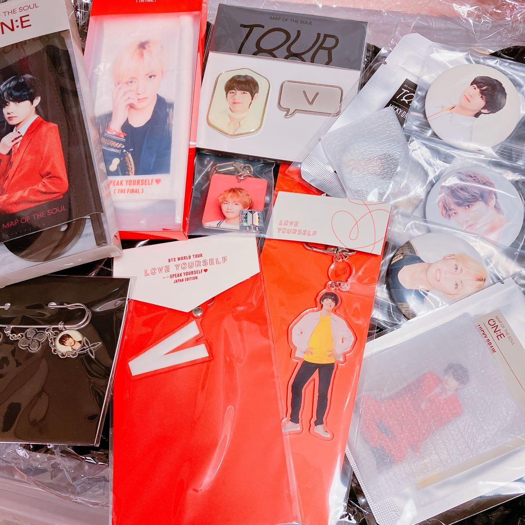 うちわ テテ テヒョン TATA 公式 グッズ BTS BT21 tinytan