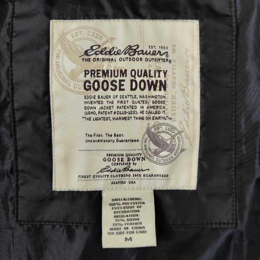 00s Eddie Bauer グースダウン パファージャケット ブラック 黒