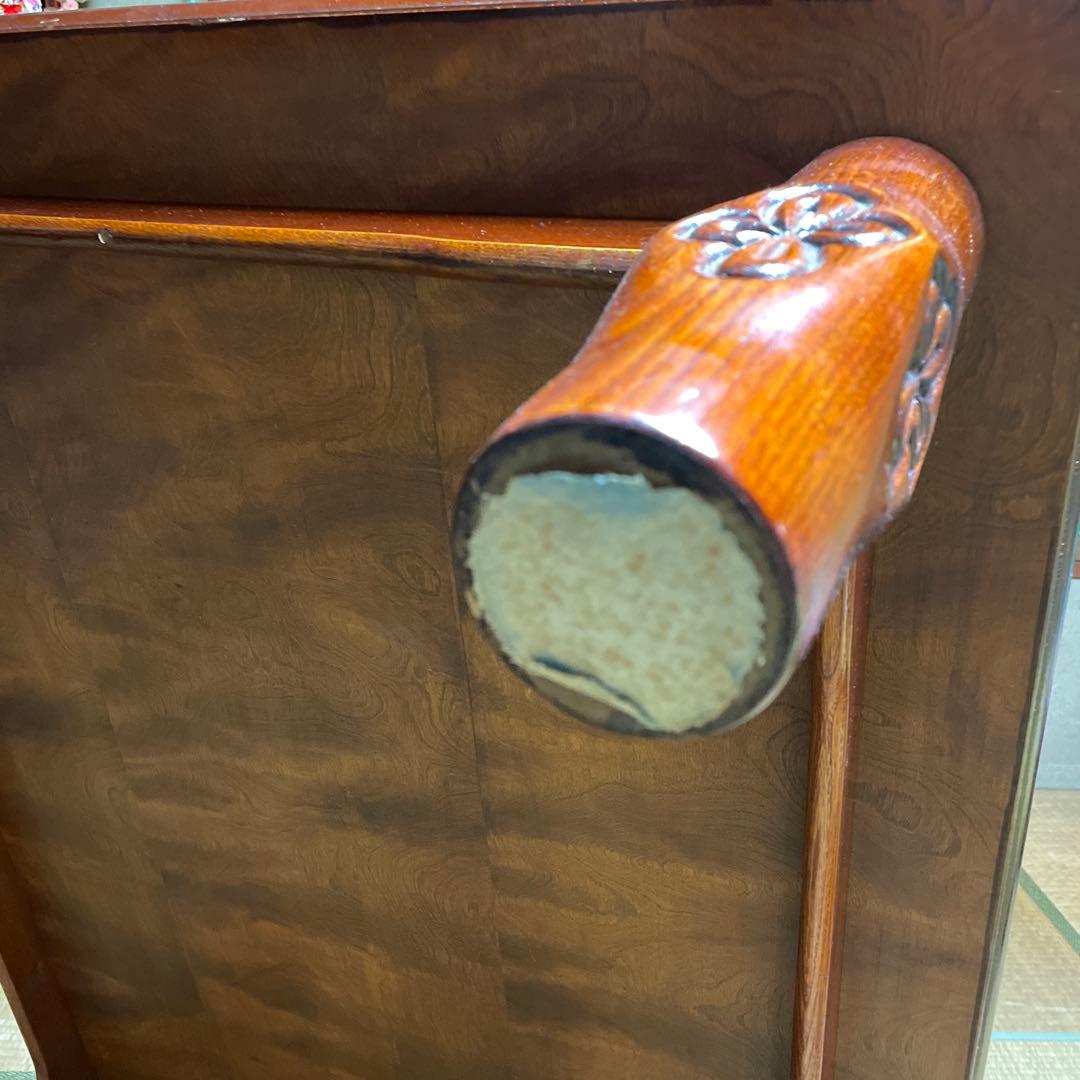 頑丈な座卓₊⁎ 昭和　レトロ　木製　ブラウン　和風テーブル