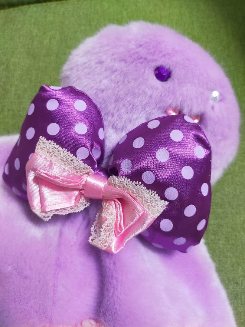 Disney/ディズニー ファンキャップ ミニー 紫 りぼん ビジュー付