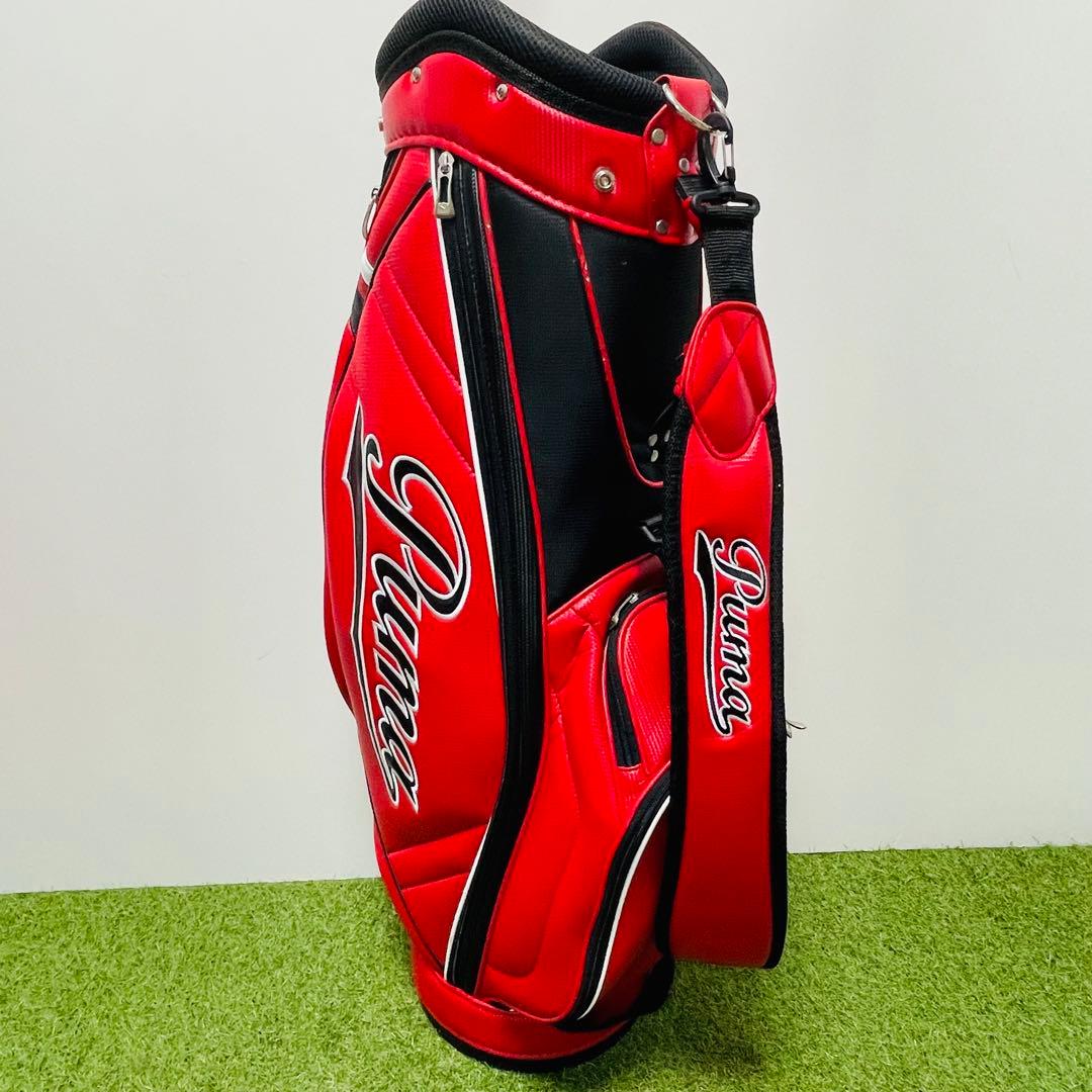 Puma 赤 キャディバッグ ゴルフ プーマ