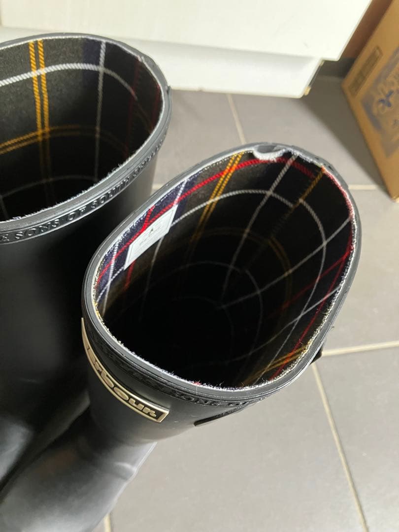 BARBOUR/バブアー　長靴　レインブーツ　ラバーブーツ