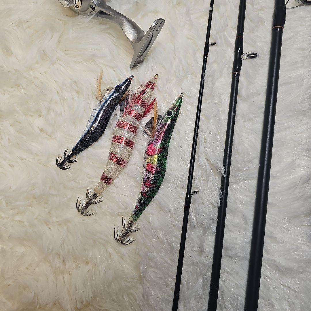 早い者勝ち！！ロッド新品同様！　エギングセット　『右巻き』