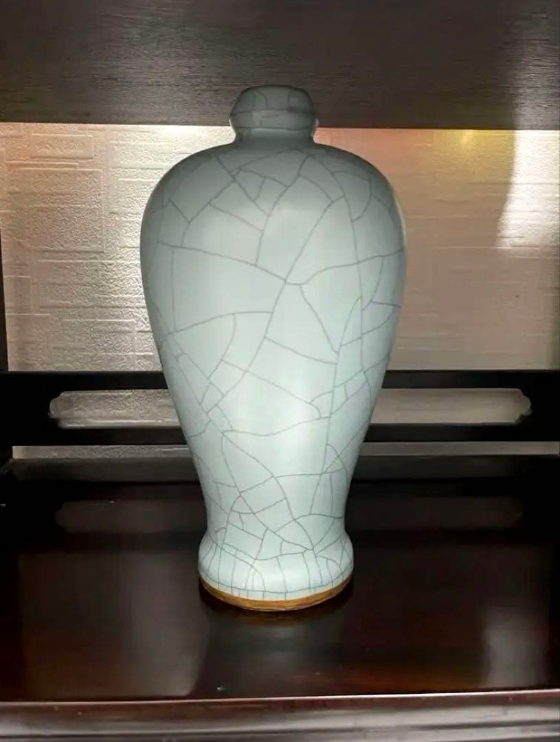 中国 骨董品 宋時代 汝窯 瓶 旧家蔵出し 陶芸 古美術