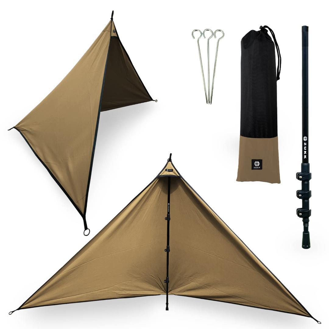 タープ シェルター 焚き火 キャンプ 2WAY 難燃 風防 撥水