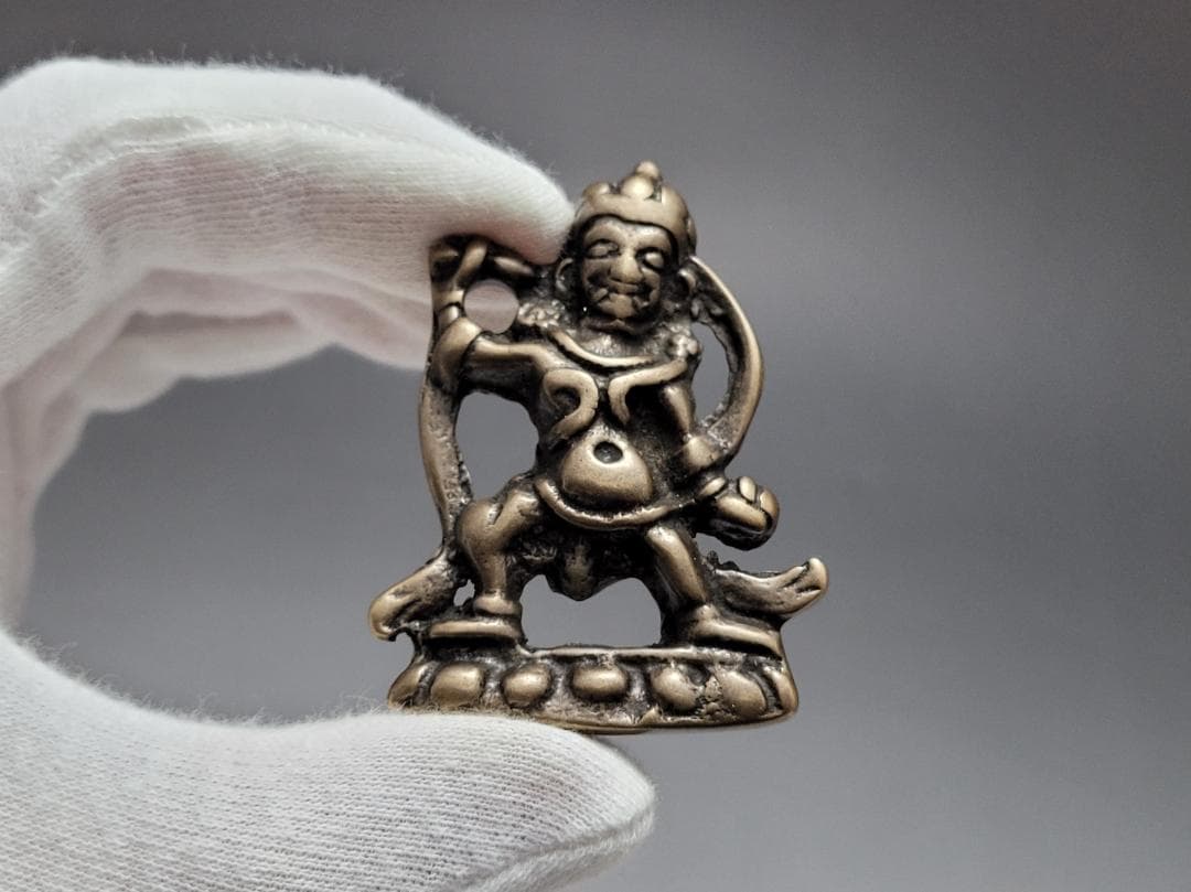 銅製金剛菩薩型天鐵トクチャ護身装身具 ペンダントチベット仏教文物 幅約5.1cm