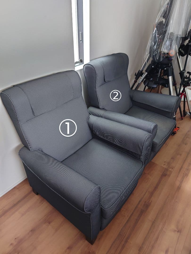 IKEA イケア 1人用 ソファ ２個 美品