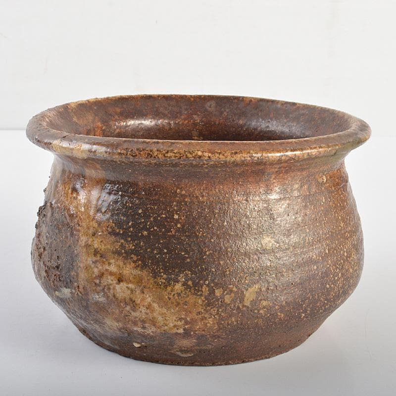 茶道具　伊賀焼　古伊賀　建水　時代箱　M　R7012