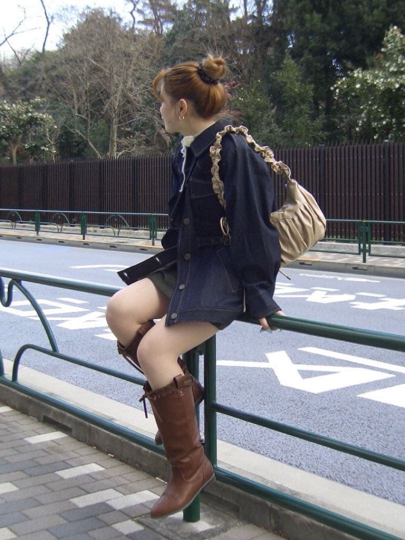 TINA：JOJUN ルーズ ウエスタンブーツ